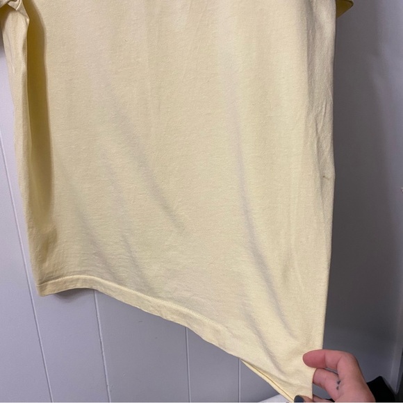 Vintage 1993 Mushroom T-shirt Pale Yellow Mushrooms Anvil Single Stitch USA Rare - Picture 8 of 16